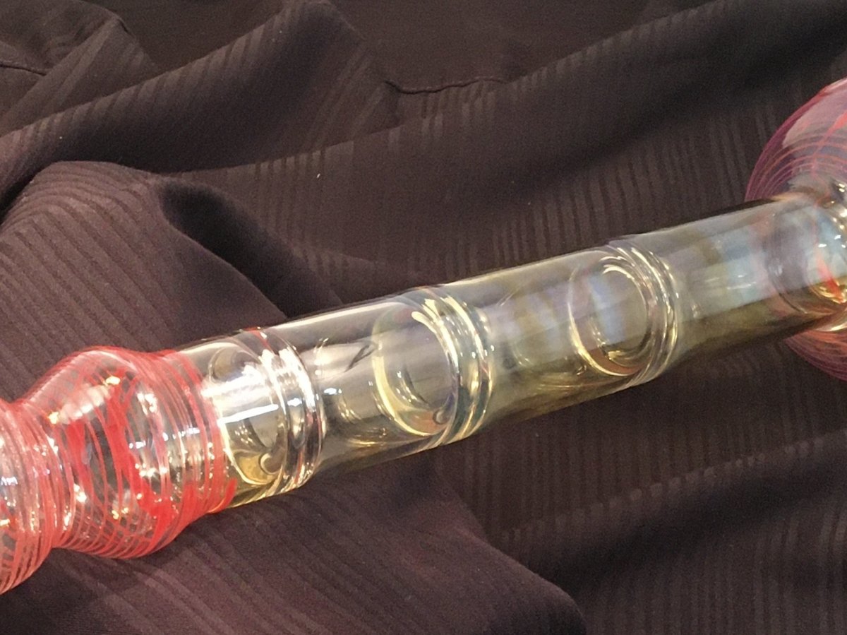 XXL Spoon Pipe - Red Stripes - SGS - SGS