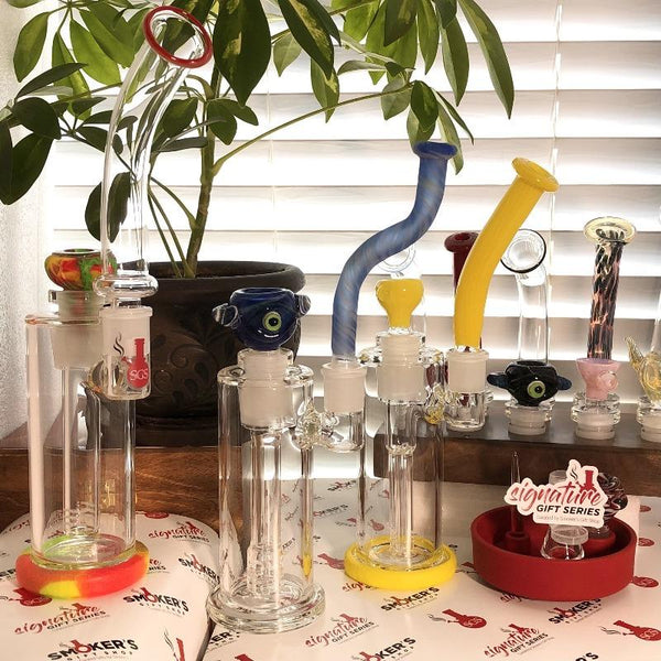 8" Bubbler/Rig with 29mm Downstem and 18mm Joint - SGS - SGS