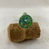Green and Blue Frit Chillum
