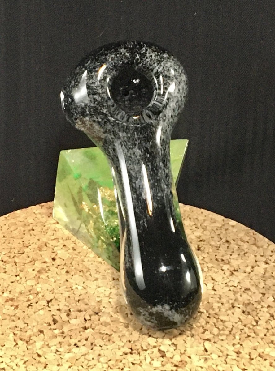 Black and Grey Frit Hand Pipe - SGS - SGS