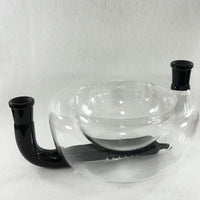 Breakfast Bowl Pipe with Black Accents - SGS - The Breakfast Bowl