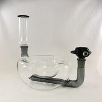 Breakfast Bowl Pipe with Charcoal Accents - SGS - SGS
