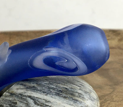 "Ice" Multi Hole Sandblasted Hand Pipe With Built-in Ash Control - SGS - SGS
