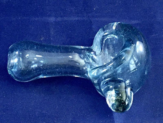 Mini Hand Pipe with Green Swirl Marble - SGS - Antonio Casale