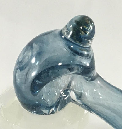 Mini Hand Pipe with Green Swirl Marble - SGS - Antonio Casale