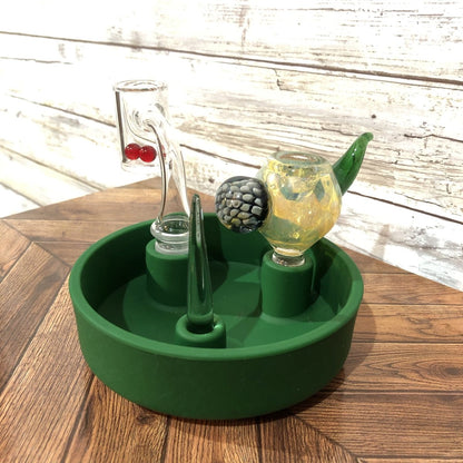 Silicone Stash Tray with Glass Cache Spike - SGS - SGS