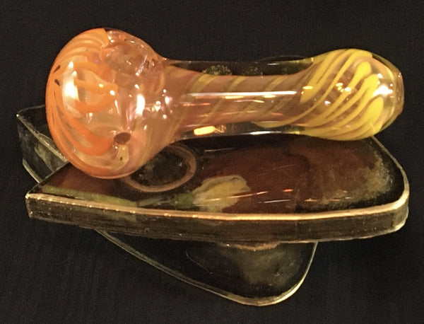 Sunrise Sunset Spiral Spoon Hand Pipe - SGS - SGS