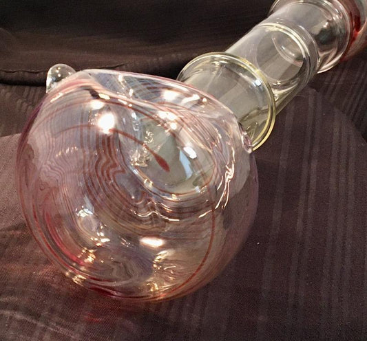 XXL Spoon Pipe - Fumed with Red Striping - SGS - SGS